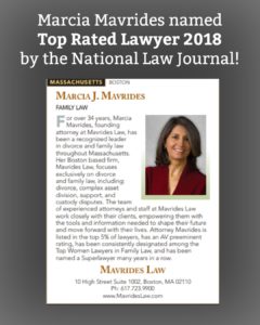 Mavrides Law and Marcia Mavrides Best Boston Divorce Lawyer by National Law Journal